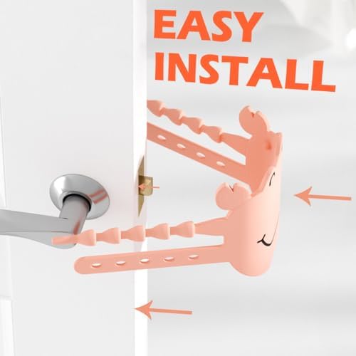 Elfzone Door Silencers 3pcs Silicone Latch Covers Door Slam Stopper