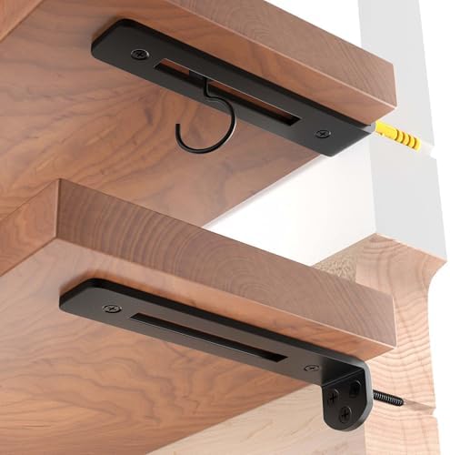 4 Pack 6 Inch Heavy Duty Floating Shelf Brackets