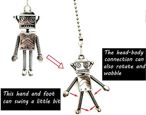 12 Inch Antenna Robot Pendant Ceiling Fan Danglers