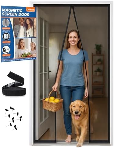 High-Density Magnetic Screen Door for Home and Patio