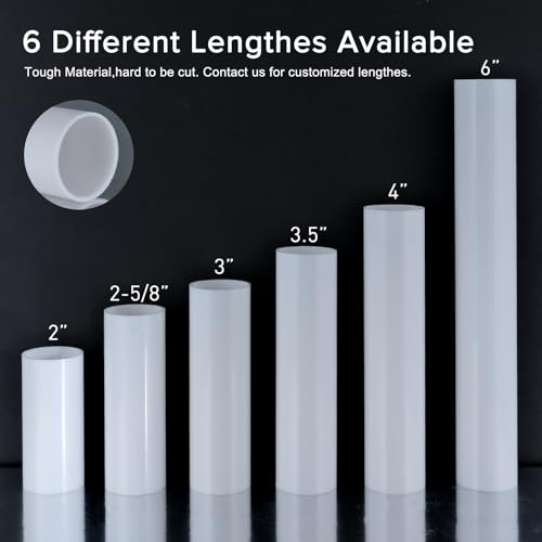 3 Inch White Plastic Candle Covers Set of 6