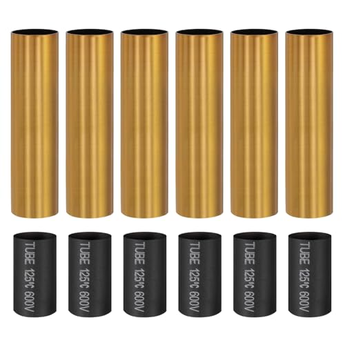 PATIKIL 35 Inch Candle Covers Sleeves 6Pcs Metal E12 Socket Holder