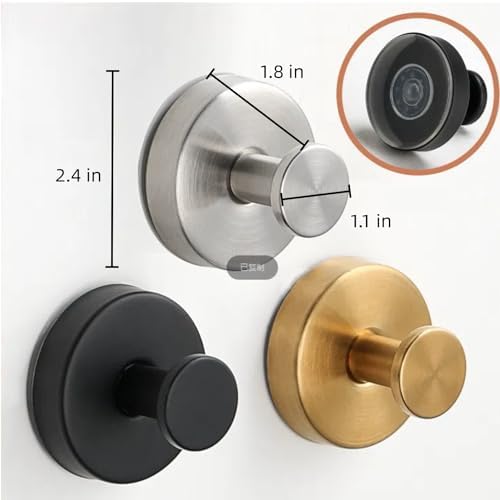 Luxe Hold No Drill Suction Cup Hooks for Glass and Tile