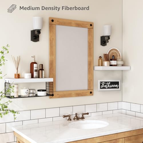 QEEIG Bathroom Shelves Over Toilet 21 Set White Black