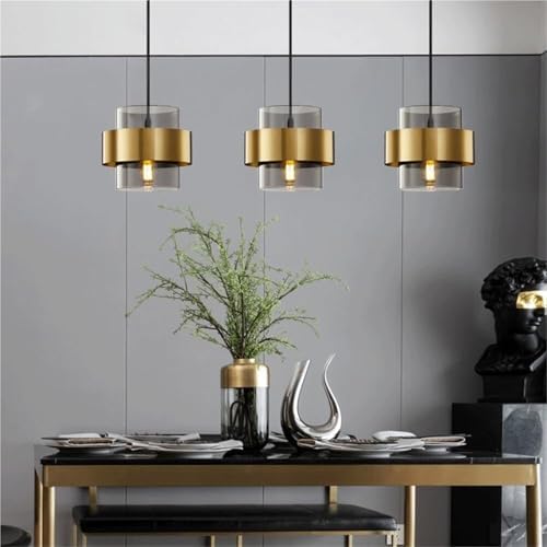 American Retro Iron Glass Pendant Light E27 Chandelier