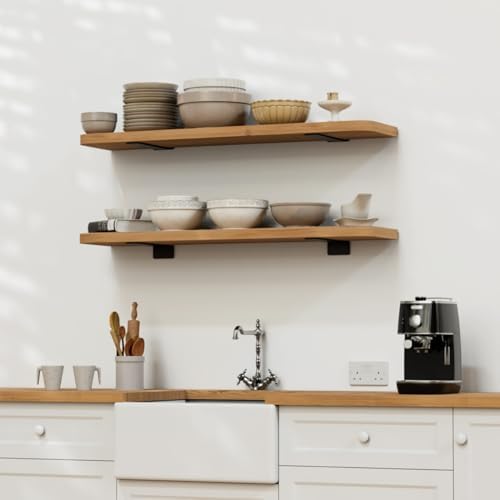LEOPO 6 Inch Floating Shelf Brackets 6 Pack
