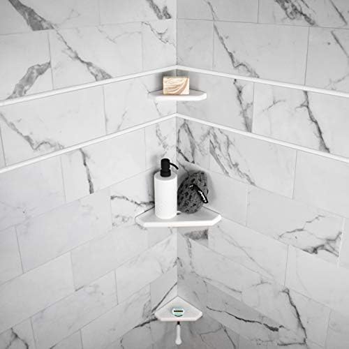 Questech 8 Corner Shower Shelf Retrofit Organizer
