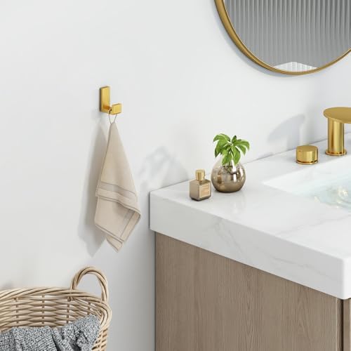 Angle Simple Towel Hook Brushed Gold 304 Stainless Steel
