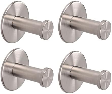 Vanloory 4 Pack Bath Towel Hooks Sturdy No Drilling Hooks