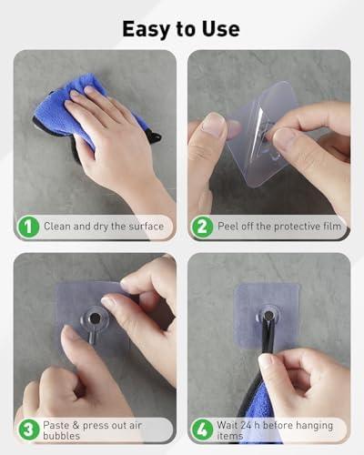 Uniclife 30 Pcs Self Adhesive Picture Hooks