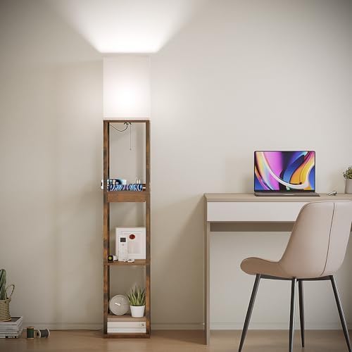 SUNMORY Floor Lamp with Shelves and USB Ports 1