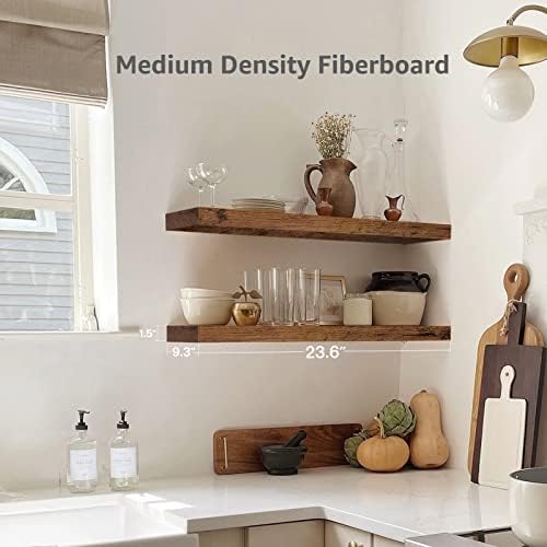 QEEIG Floating Shelves Wall Shelf 24 Inch Set