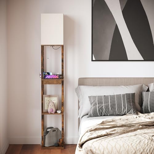SUNMORY Floor Lamp with Shelves and USB Ports 1