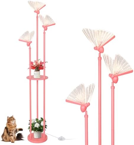 Butterfly Lamp with Shelves and 3 Lights