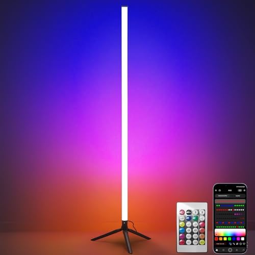 LED RGB Floor Lamp with Music Sync and Remote Control