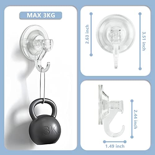 CozyBlue Suction Cup Hooks Heavy Duty 2 Pack