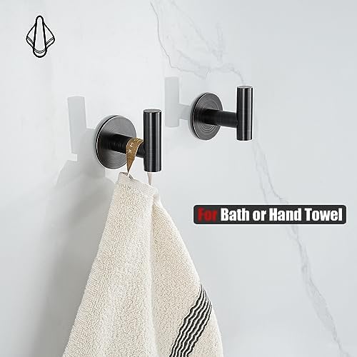 JQK Self Adhesive Towel Hook Bronze 2 Pack