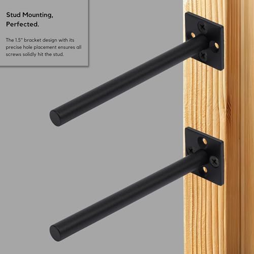 Roses Rustics Heavy Duty Floating Shelf Bracket 6 Inch Rod 6 Pcs