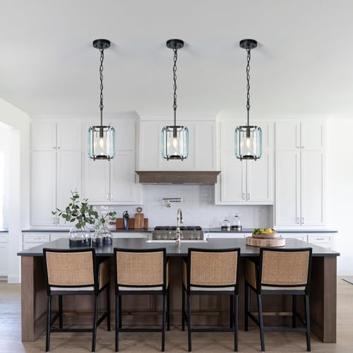 Modern Black Crystal Chandelier Rectangle Pendant Light