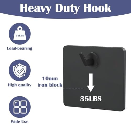 6 Pcs L-Shaped Magnetic Wreath Hook for Metal Doors