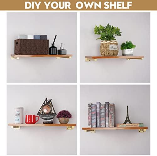 AddGrace 10 Inch L Brackets for Floating Shelves