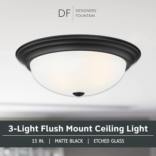 DESIGNERS FOUNTAIN Reedley 3-Light Flush Mount Ceiling Light