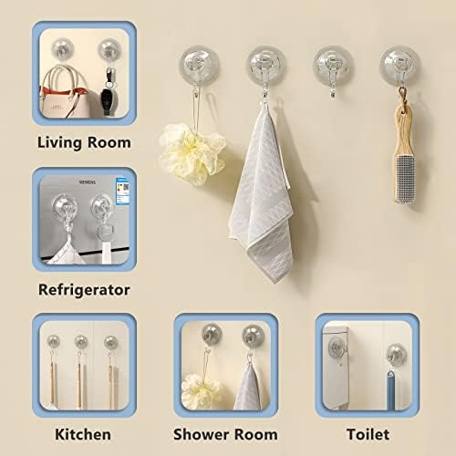 CozyBlue Suction Cup Hooks Heavy Duty 2 Pack