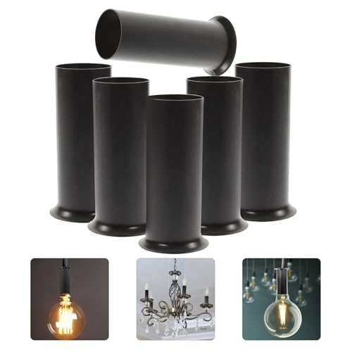 ULTECHNOVO 3 Inch Metal Chandelier Socket Covers 6 Pcs