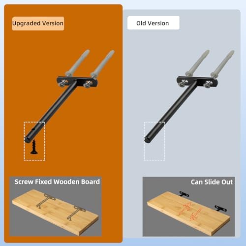 6 Inch Floating Shelf Brackets 6-Pack - Heavy Duty Steel Hidden Wall Mounts