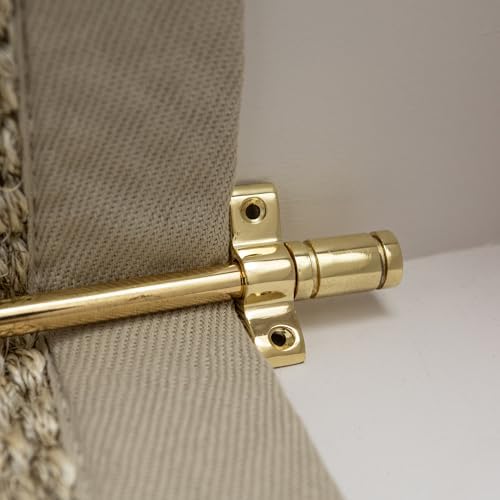 Brass Bee Stair Rods with Piston Finials