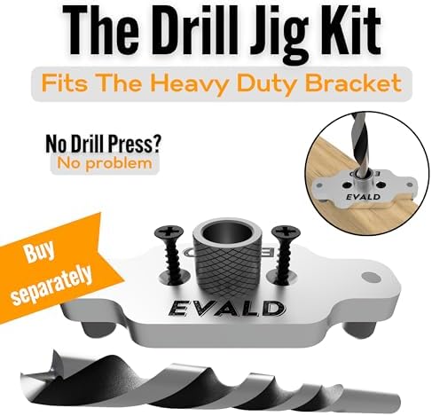 EVALD Heavy Duty Floating Shelf Bracket 4 Pack