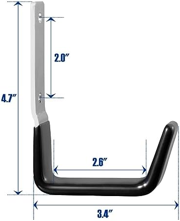 Heavy Duty Steel Garage Hooks - 2PC Set