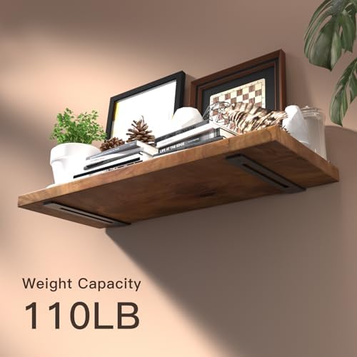 6 Pack 10 Inch Heavy Duty Floating Shelf Brackets