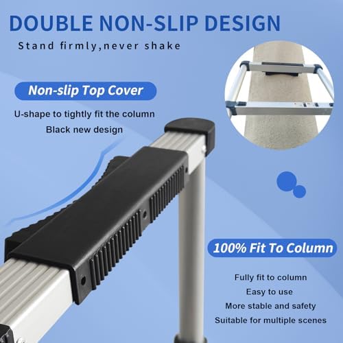 JADDUO 213 FT Telescoping Extension Ladder with Stabilizers