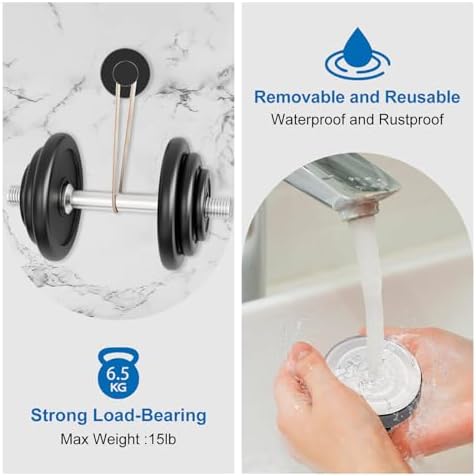 EASETROL Suction Cup Hooks for Shower 2 Pack
