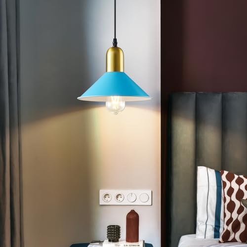 Modern Minimalist Blue Pendant Light 3-Pack