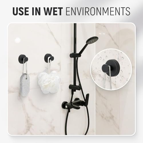 No Drill Suction Cup Hook for Glass - 11lbs Capacity