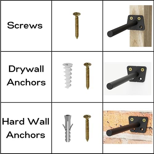 EVALD Hidden Floating Shelf Bracket 6 Pack
