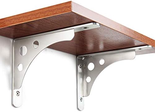 CBTONE 8 Inch Heavy Duty Shelf Bracket Pack of 4