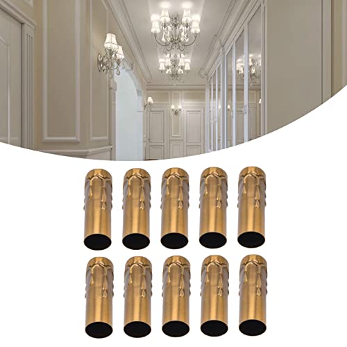Iron Candle Cover Sleeves 10Pcs Gold Bronze E14 Socket Covers