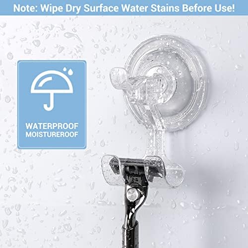 Large Suction Cup Hooks 2 Pack Heavy Duty Razor Holder
