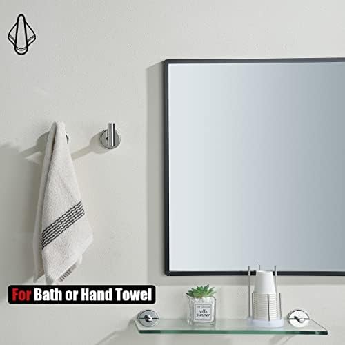 JQK Chrome Bathroom Towel Hook Pack of 2