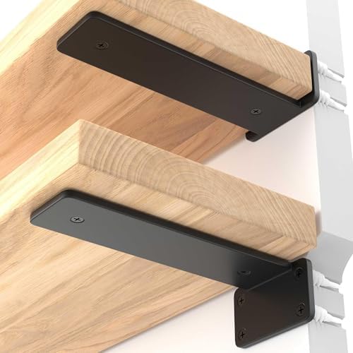 LEOPO 6 Inch Floating Shelf Brackets 6 Pack