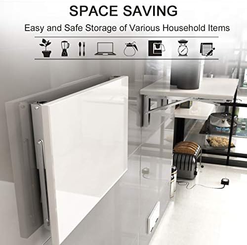 YUMORE 14 Inch Heavy Duty Stainless Steel Folding Shelf Bracket