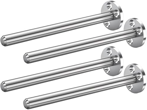 BIECHIC Heavy Duty Stainless Steel Floating Shelf Brackets 4 Pack