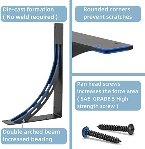 24x15x4 Heavy Duty Shelf Brackets Set of 2