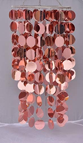 FlavorThings Rose Gold Hanging Chandelier