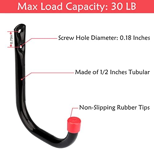 12 Pack Garage Storage J Hooks Heavy Duty Wall Mount