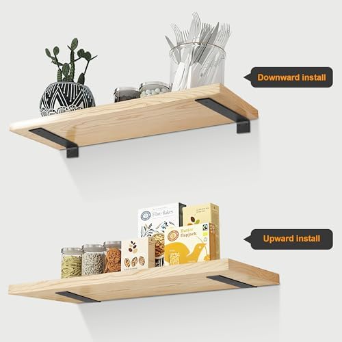 Heavy Duty Floating Shelf Brackets 8 Inch 4 Pack