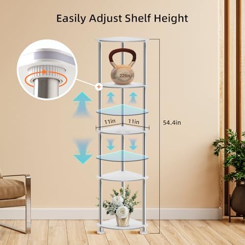 5-Tier Floor Lamp with Charging Station and RGB Lighting